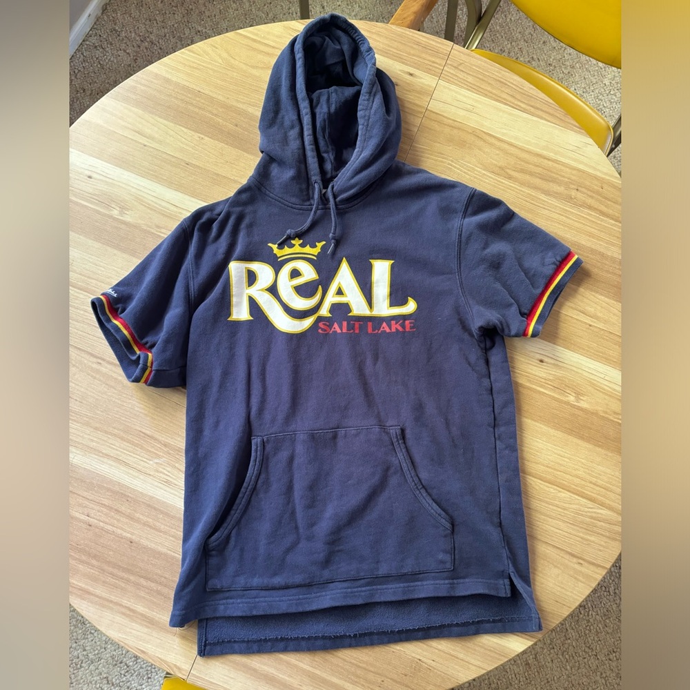 Vintage Style MLS Real Salt Lake Short Sleeve Hoodie
